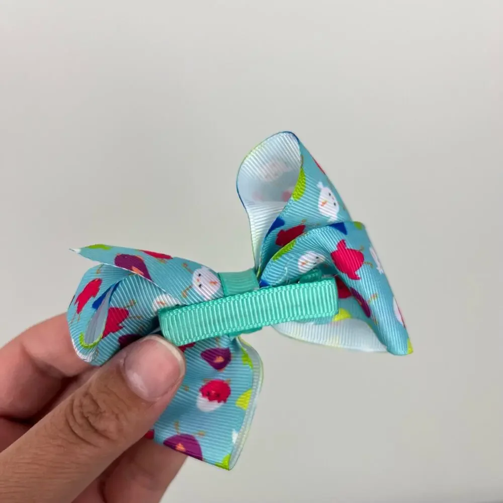 Girls Colorful Baby Chick Clip Hair Bow